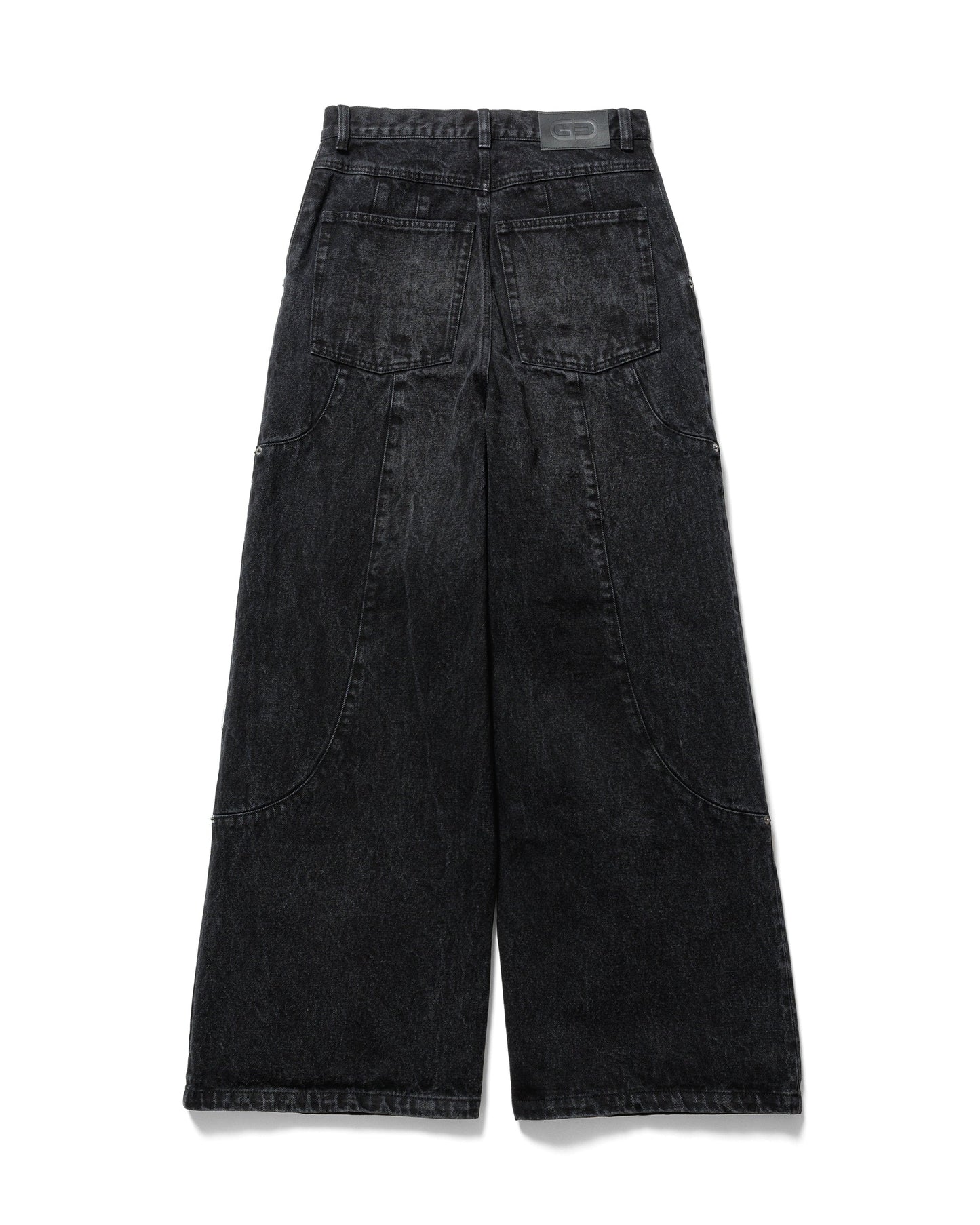 TUCK WIDE DENIM PANTS