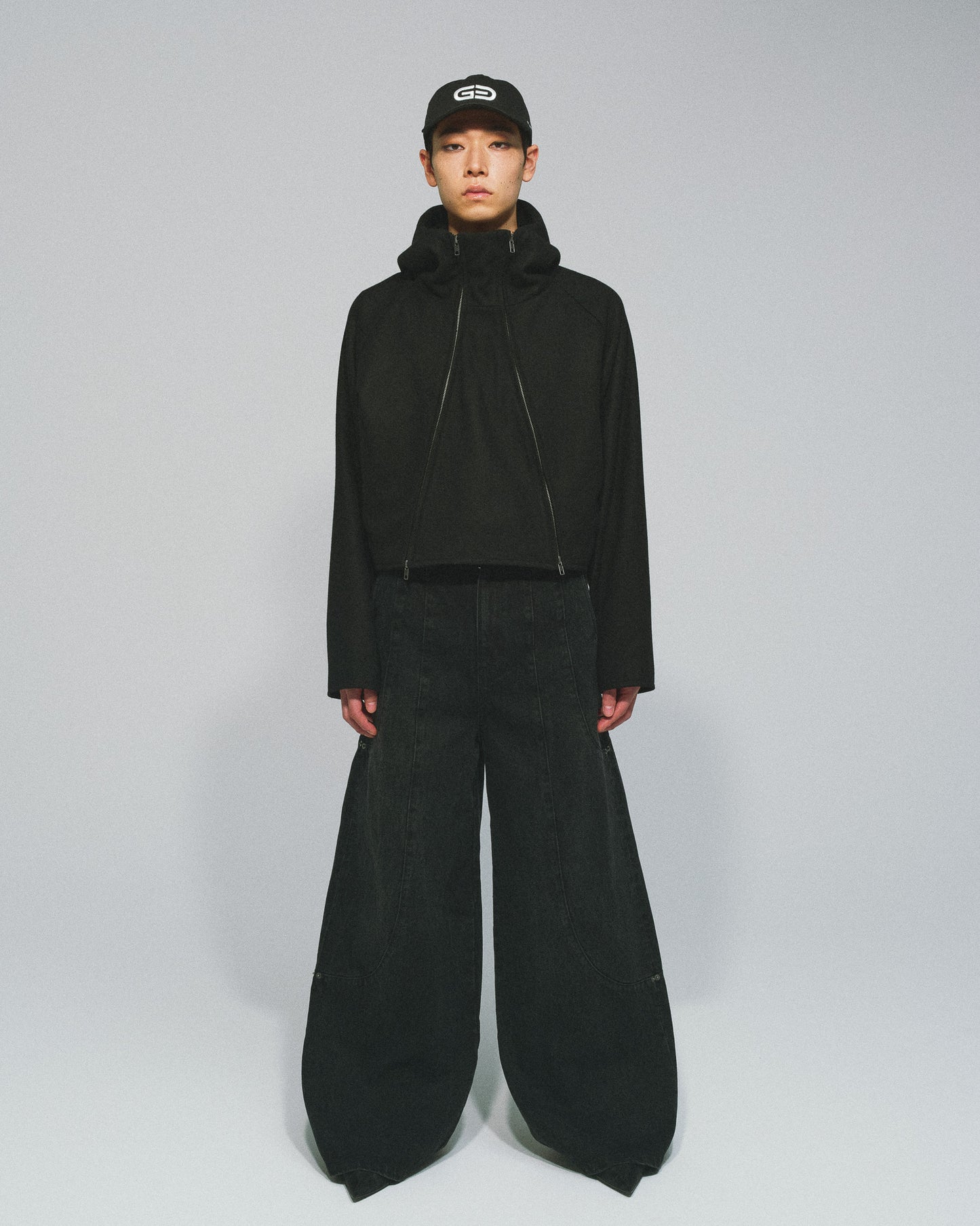 MELTON HOODED JACKET
