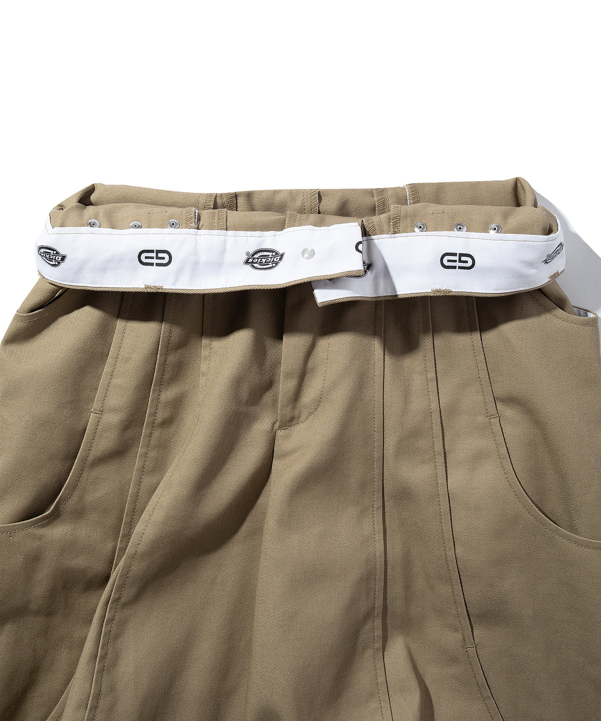 (×Dickies®) TUCK CURVE WIDE PANTS