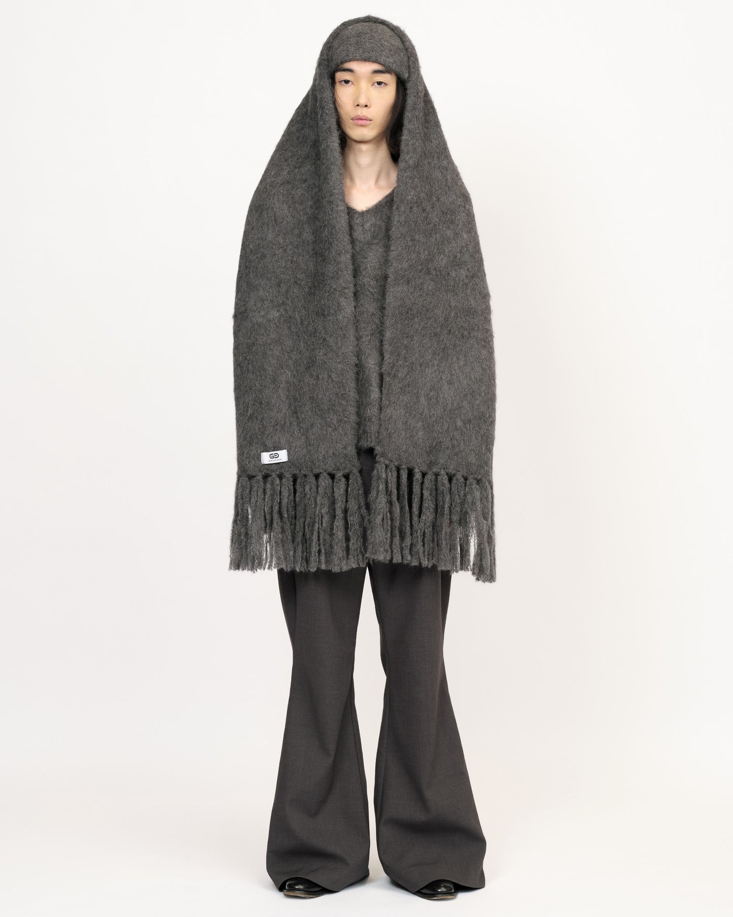 25AW ALPACA FRINGE SCARF