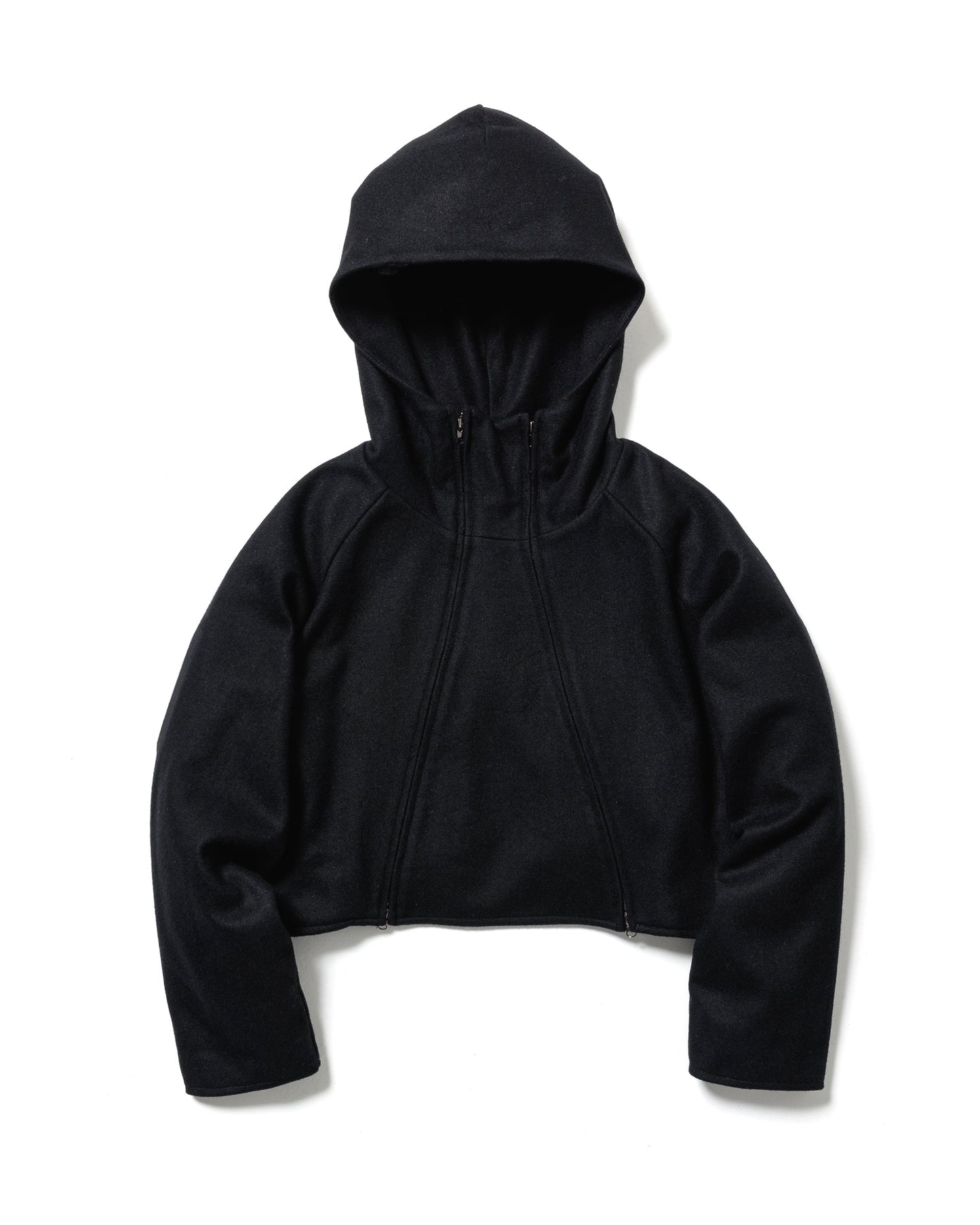 MELTON HOODED JACKET