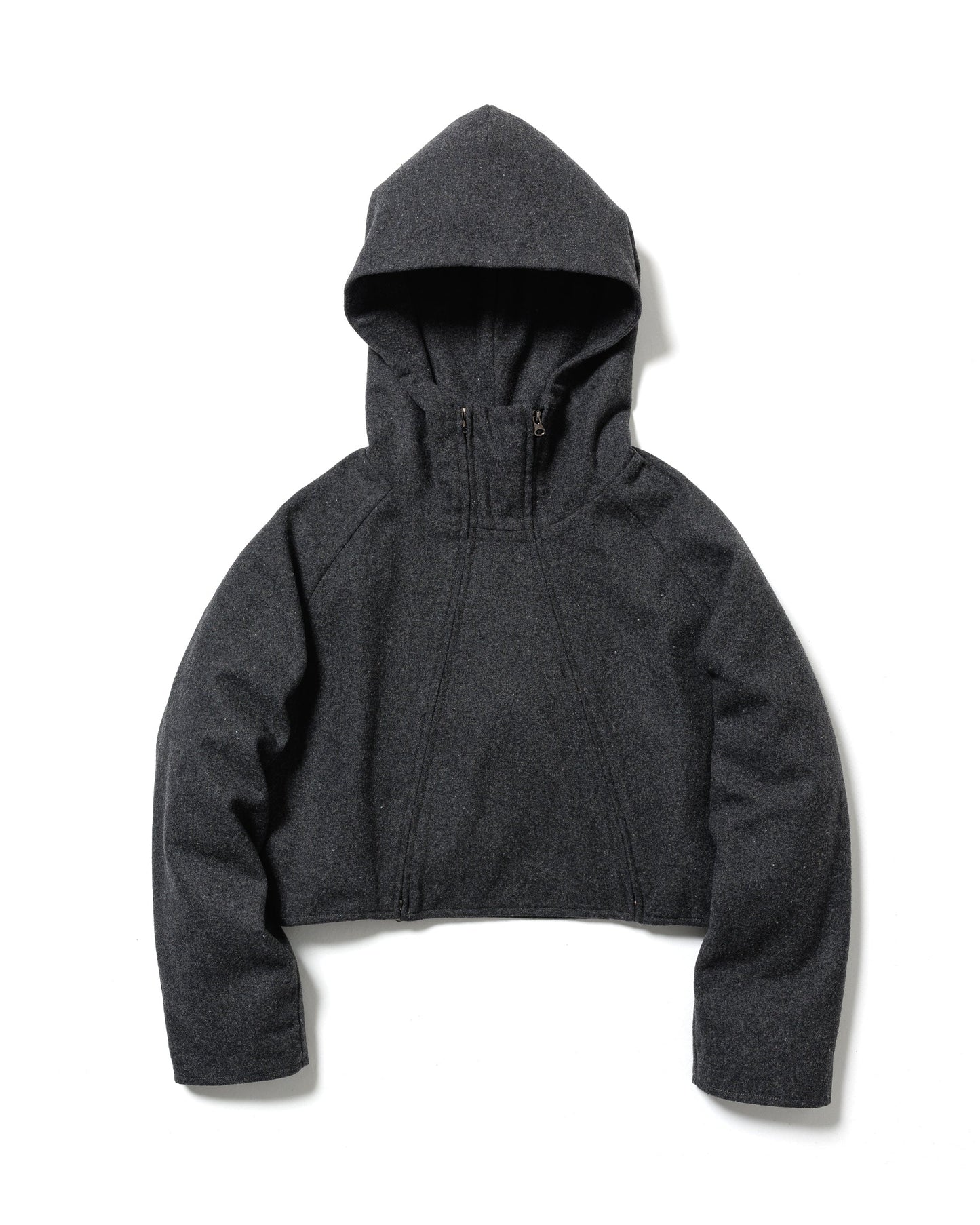 MELTON HOODED JACKET