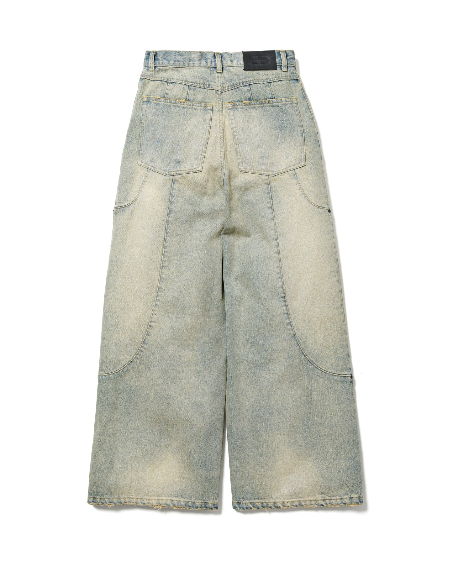 TUCK WIDE DENIM PANTS