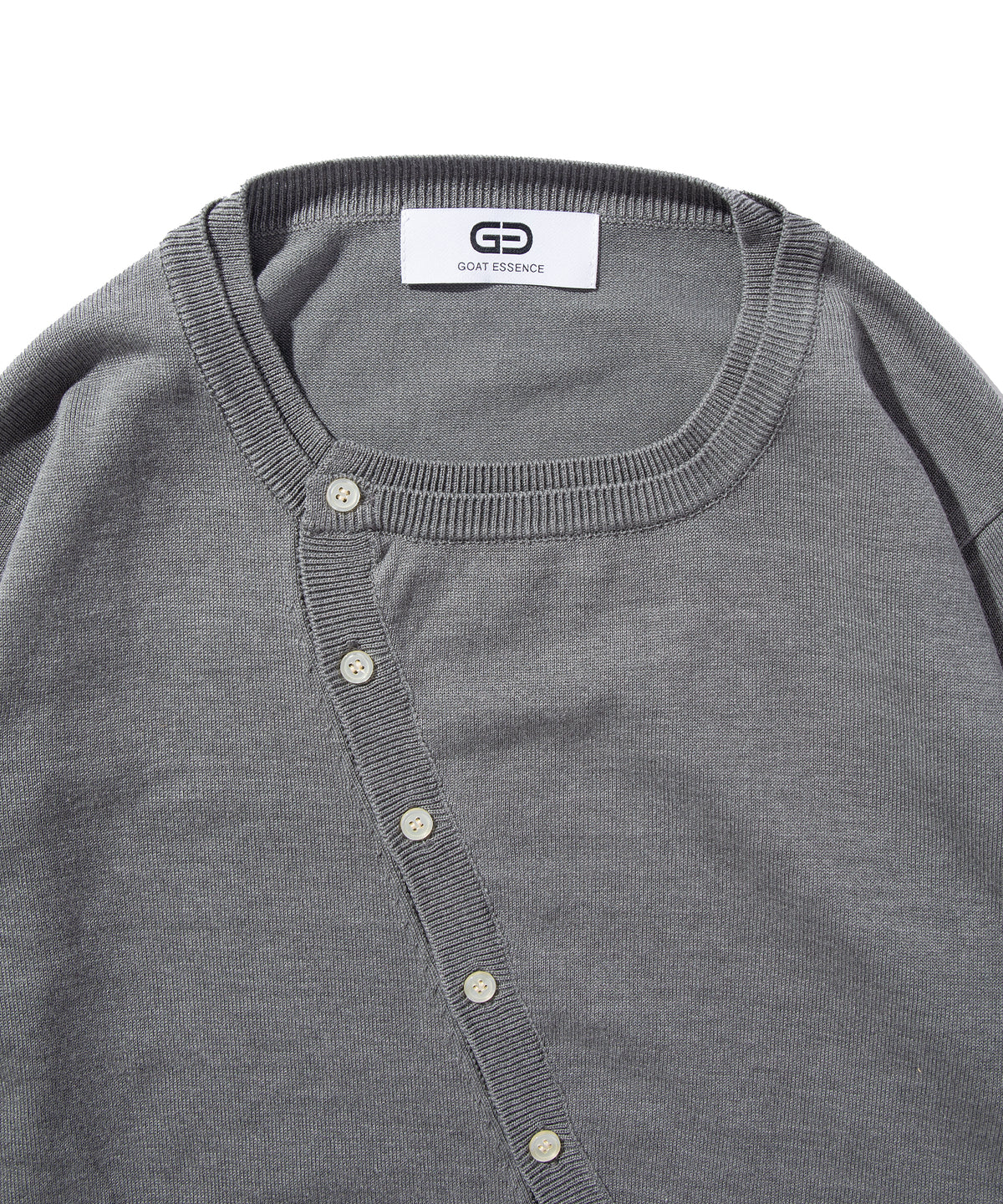 LAYERED CURVED CARDIGAN