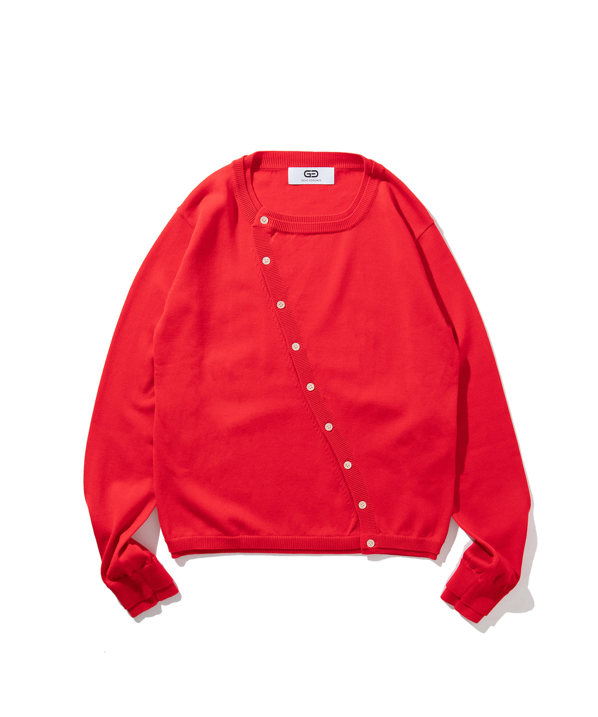 LAYERED CURVED CARDIGAN