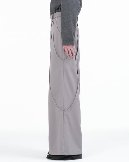 TUCK WIDE PANTS