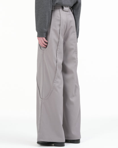TUCK WIDE PANTS