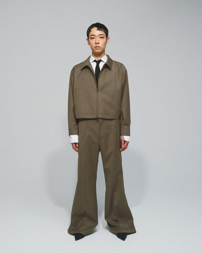 TUCK FLARE PANTS