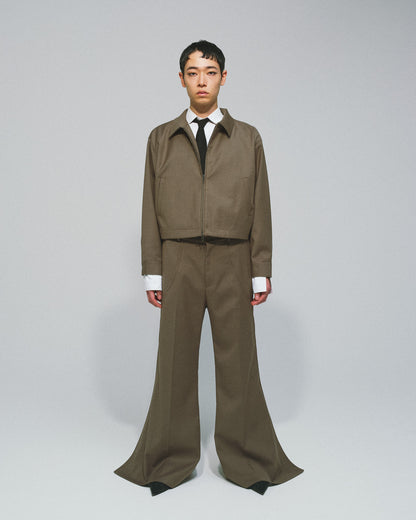 TUCK FLARE PANTS
