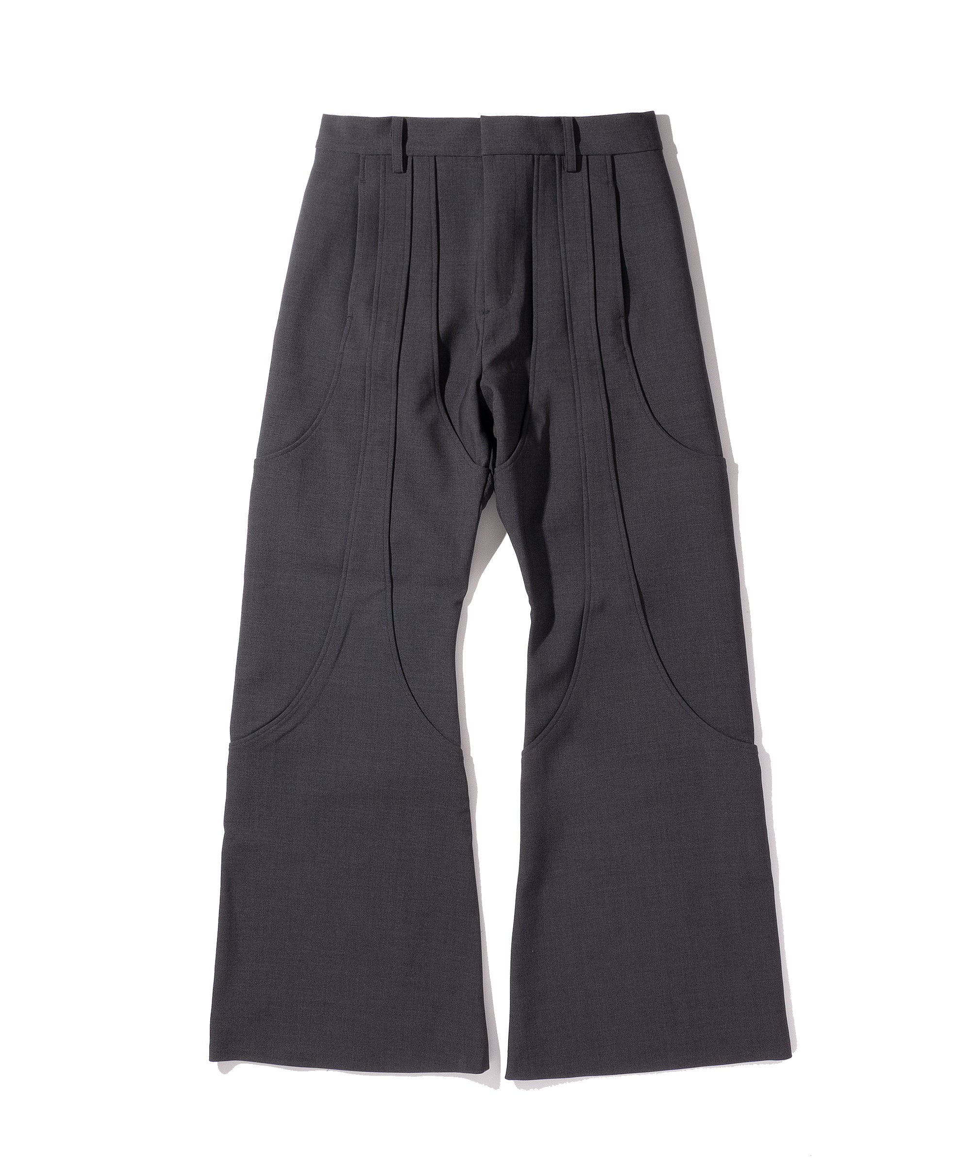 goat essence グレー スラックス TUCK FLARE PANTS(2 GREY): GOAT ESSENCE: MENS｜CONZ ONLINE STORE
