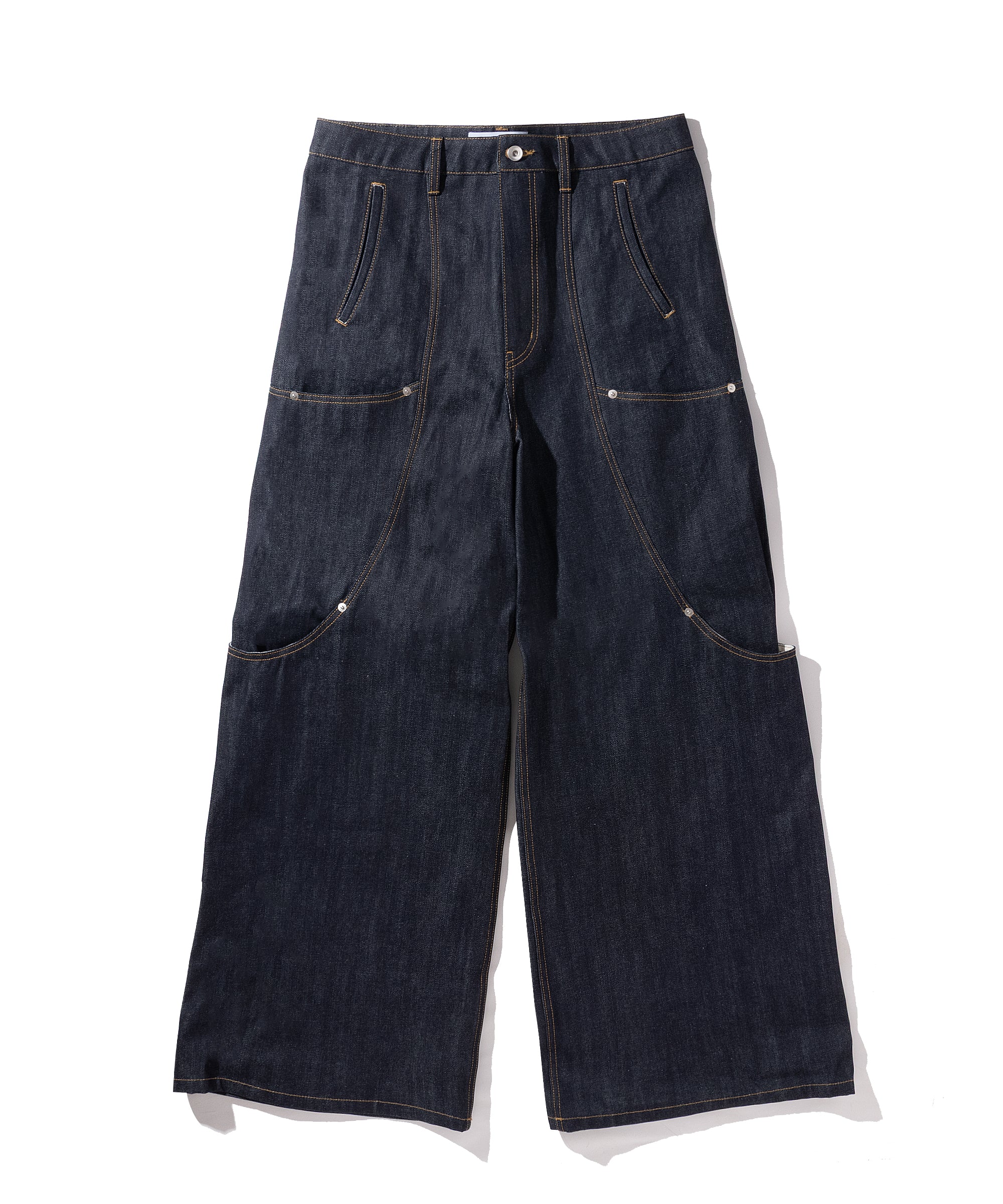 goat essence TUCK WIDE DENIM PANTS アオバくん着用 goat essence