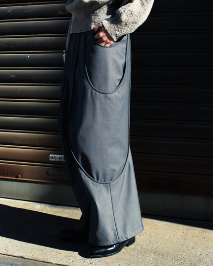 TUCK CURVE WIDE PANTS