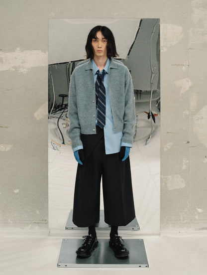 25AW MOHAIR KNIT POLO SHIRT