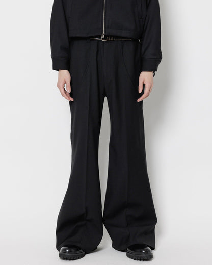 TUCK FLARE PANTS