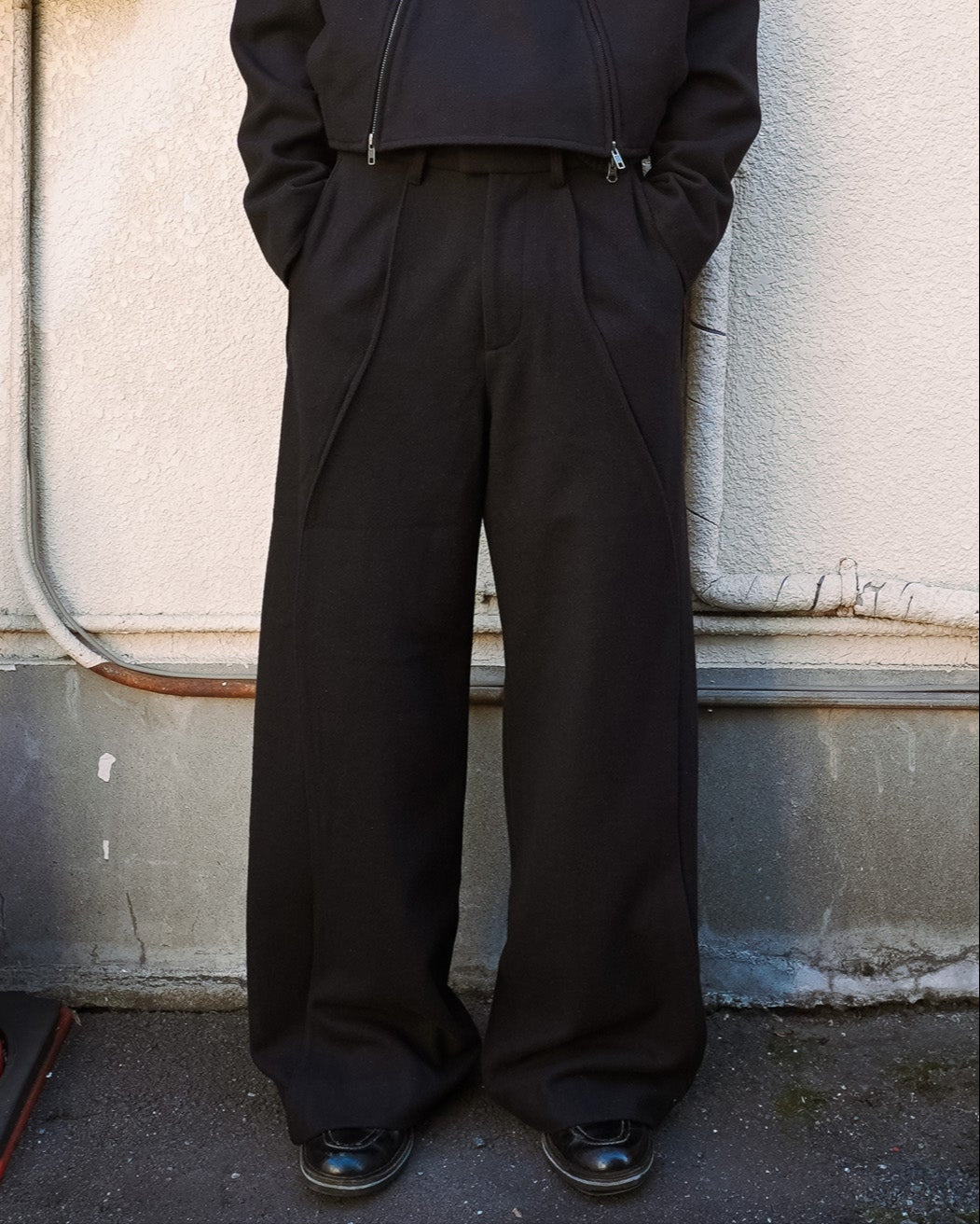 MELTON WIDE SLACKS