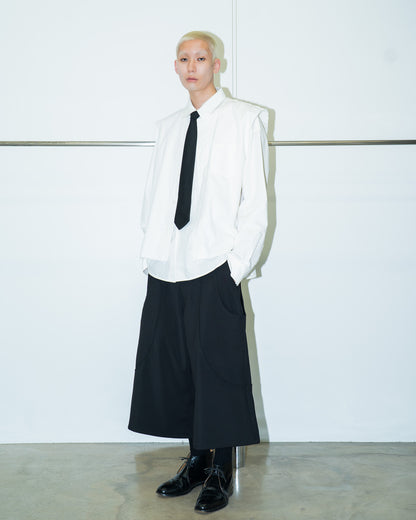 TUCK WIDE SHORTS