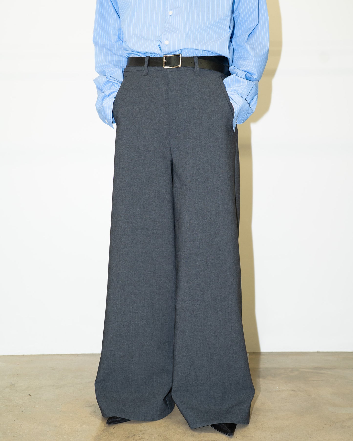 SIDE SLIT WIDE PANTS