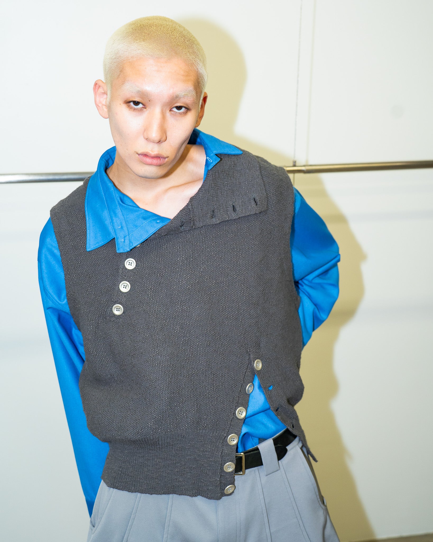 パンツ goat essence KNIT VEST KNIT VEST(2 GREY): GOAT ESSENCE: MENS｜CONZ ONLINE STORE