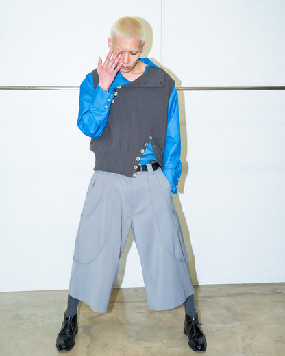 TUCK WIDE SHORTS