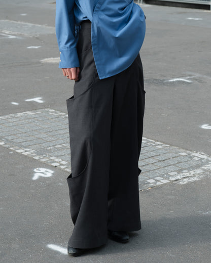 TUCK SIDE POCKET PANTS