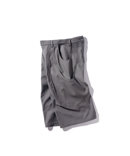TUCK CURVE WIDE SHORTS