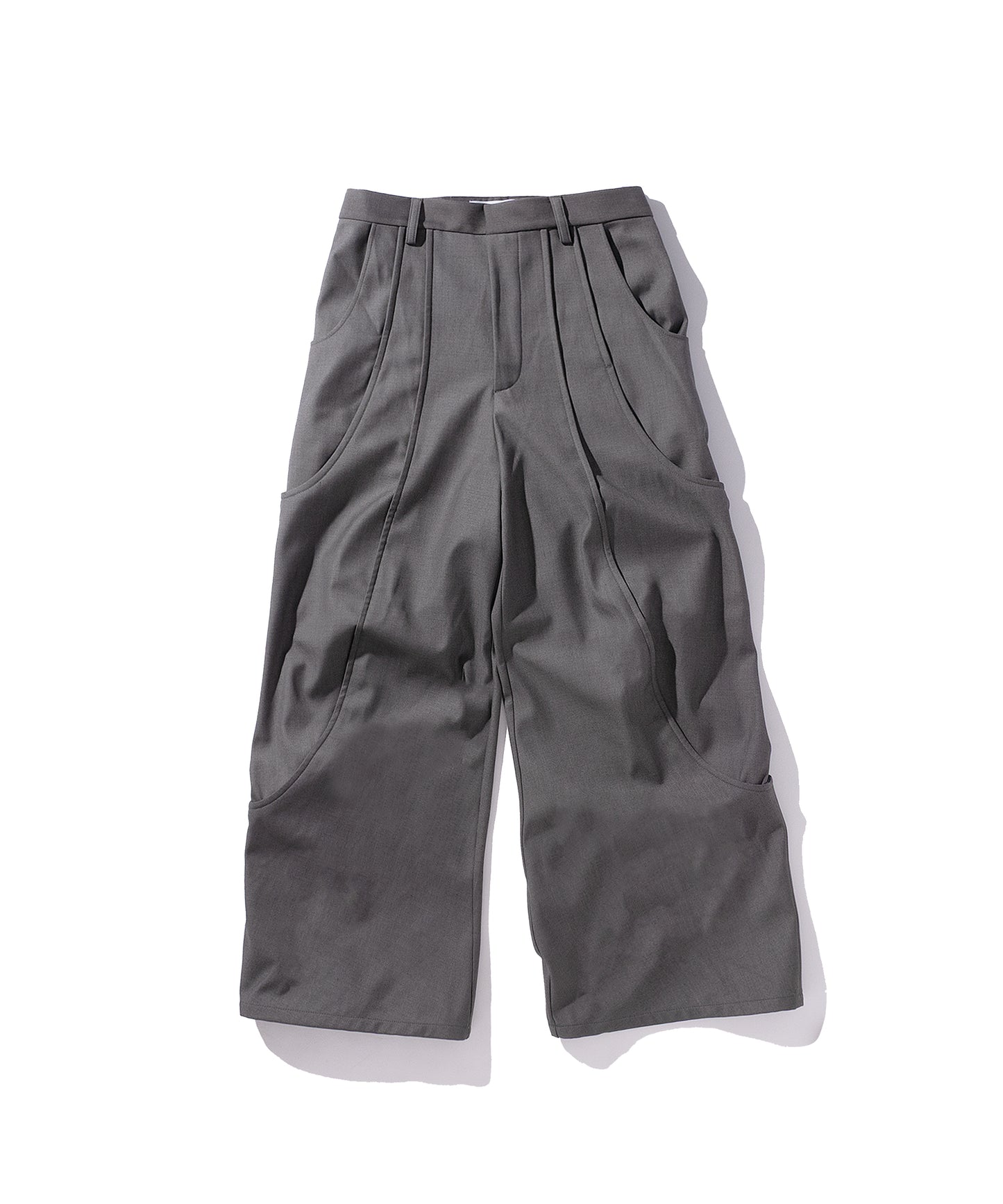 TUCK CURVE WIDE PANTS