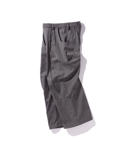 TUCK CURVE WIDE PANTS