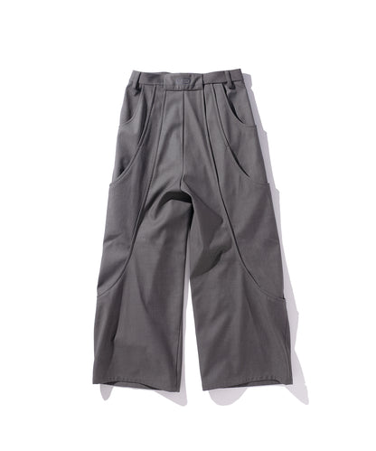 TUCK CURVE WIDE PANTS