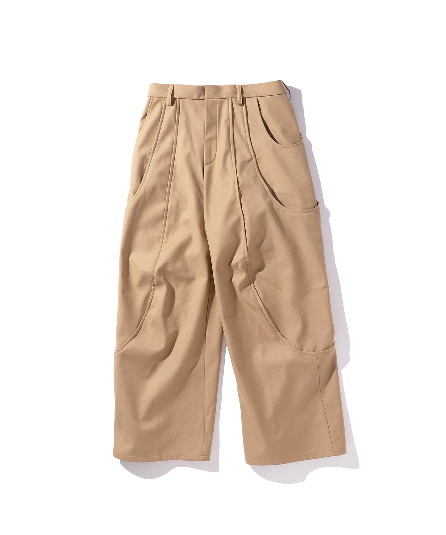 TUCK CURVE WIDE PANTS