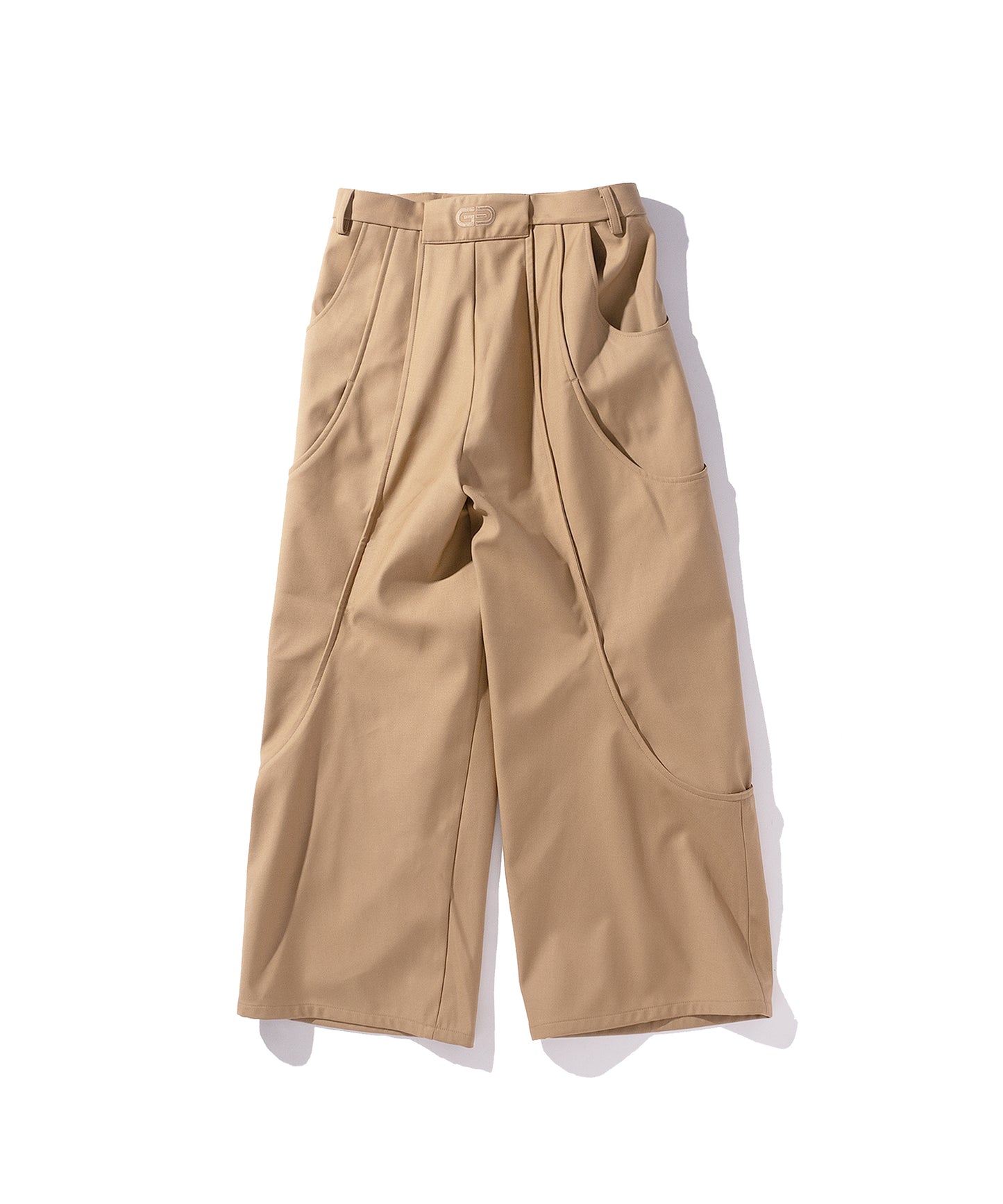 TUCK CURVE WIDE PANTS