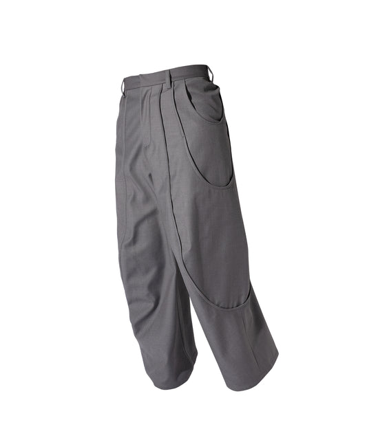 TUCK CURVE WIDE PANTS