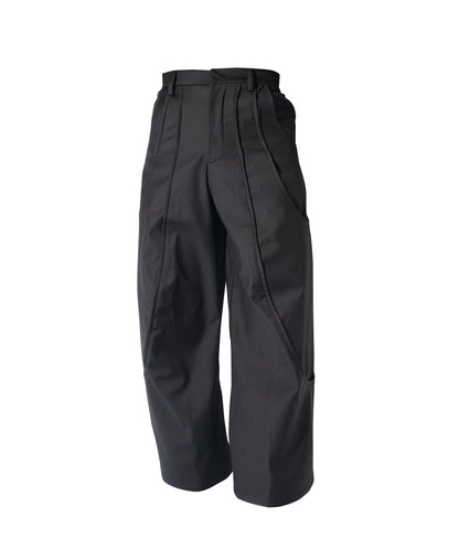 TUCK CURVE WIDE PANTS