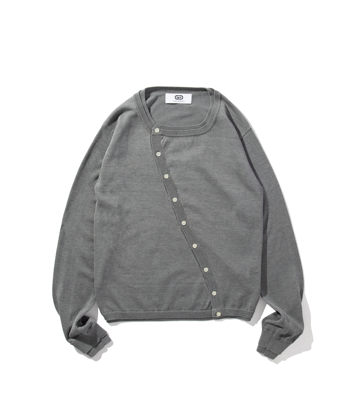 LAYERED CURVED CARDIGAN