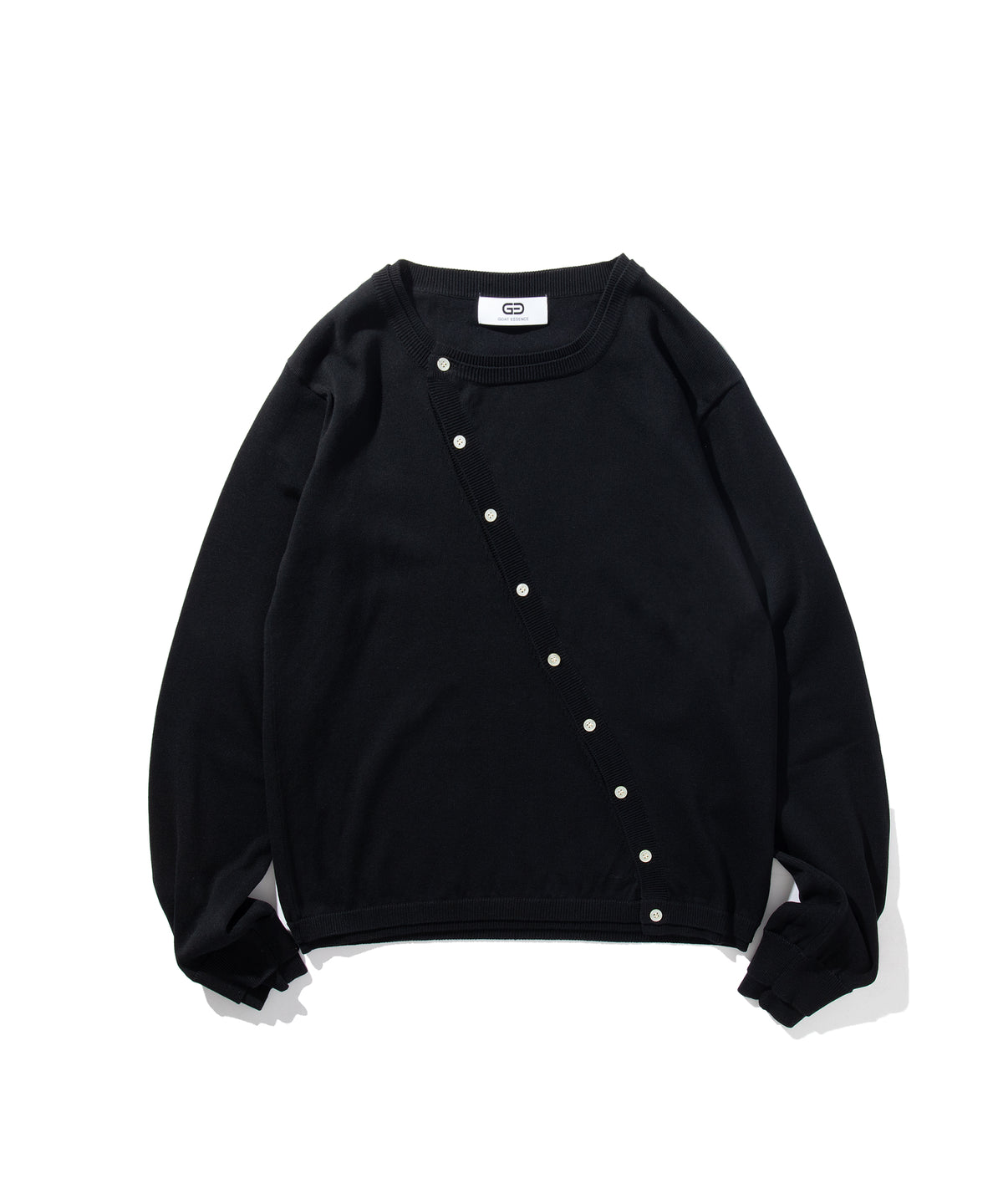 LAYERED CURVED CARDIGAN