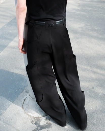 TUCK SIDE POCKET PANTS