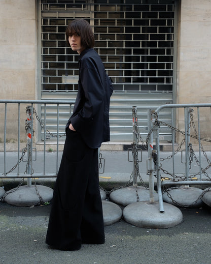 TUCK SIDE POCKET PANTS