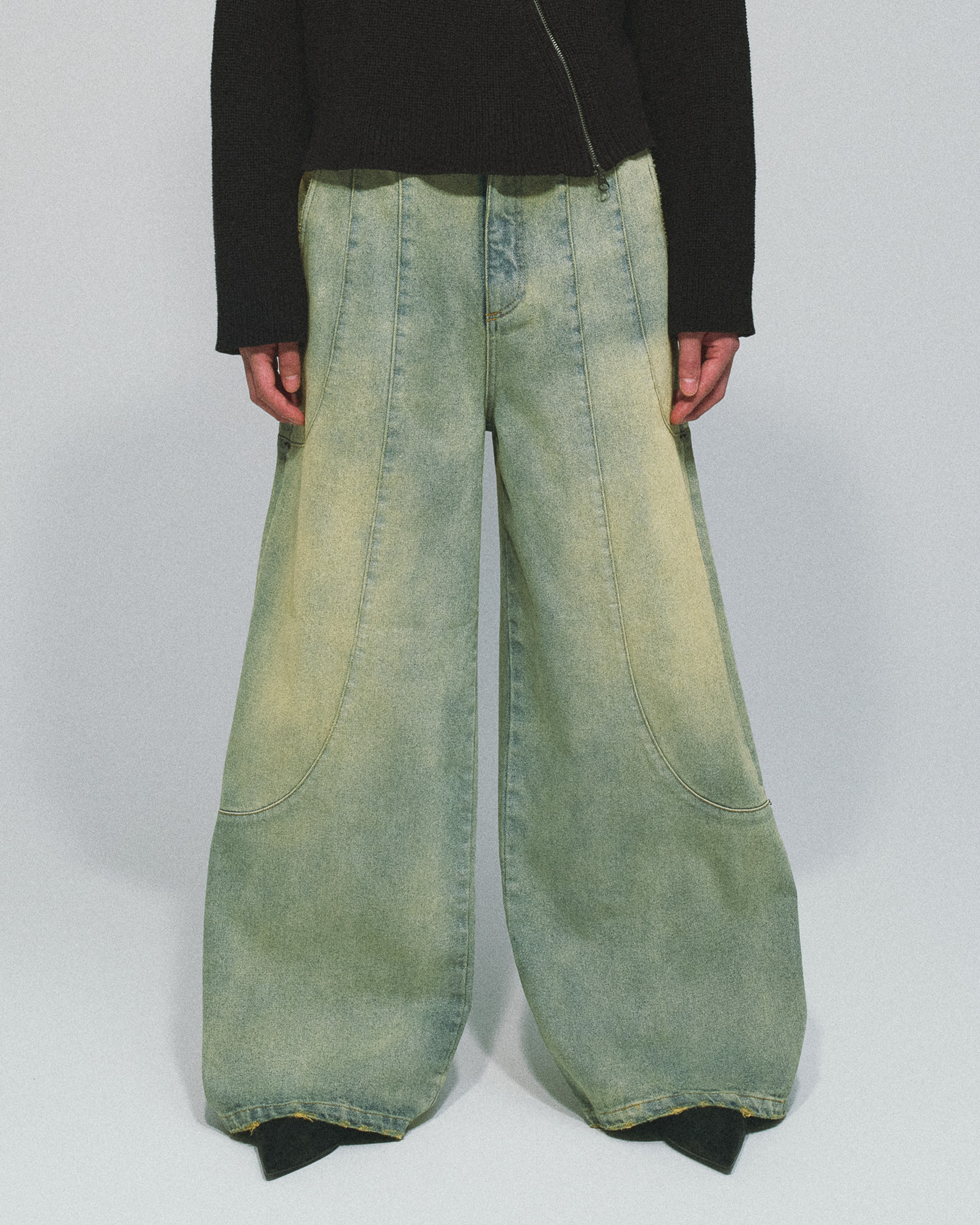 TUCK WIDE DENIM PANTS – GOAT ESSENCE TUCK WIDE DENIM PANTS – GOAT ESSENCE